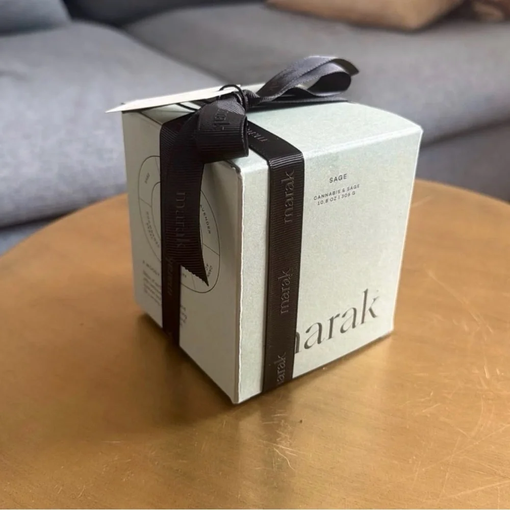 NIB Gift wrapped Marak Sage candle - Picture 3 of 9